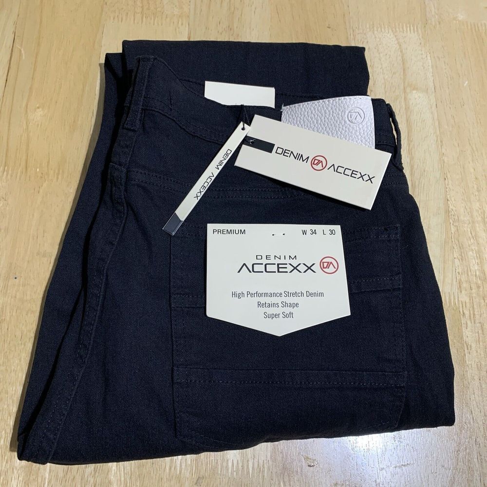 Accexx Denim‎ Men's Jeans Premiun Black Size Tag 34X30